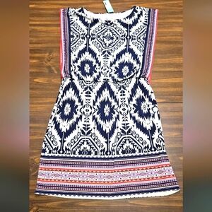 London Times Patterned Kids Dress